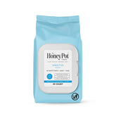 The Honey Pot Sensitive Feminine Wipes pack on display, offering gentle cleansing for daily use.