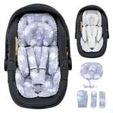 The Kenkyo adjustable head support offers tailored stability for newborn car rides.