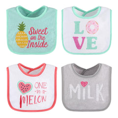 The Peanutshell gift-ready bib set displayed as a thoughtful baby gift.