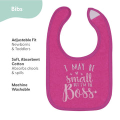 The Peanutshell soft terry fabric close-up on bibs for gentle absorption.