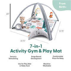 The Peanutshell woodland play gym with deer for visual tracking and interaction.