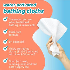 Aloe and Vitamin E enriched cloth from The Pharma-C Company supports gentle skin care
