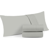 The Sky Bedding toddler pillowcase close-up of breathable cotton weave in light grey