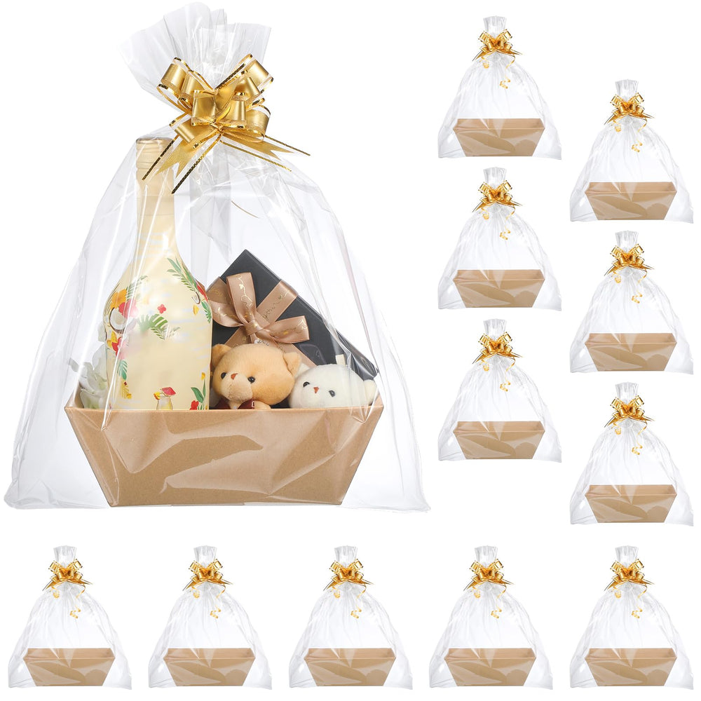 Thenshop empty gift baskets ready for wrapping and gifting