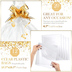 Thenshop plastic bags protect contents in neatly sealed packages