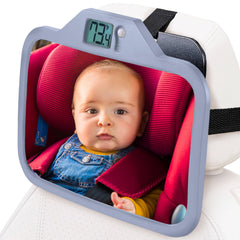 THERMOMIRROR temperature display on back-seat mirror for quick readings