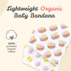 The Wee Bean bib features adjustable snaps for newborns to toddlers.