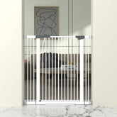 THEYFIRST 41-inch extra tall gate blocks doorway climbs for kids and pets.