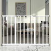 TheyFirst 41-inch extra-tall gate keeps pets contained in entryways.