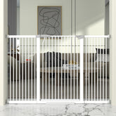 THEYFIRST 41-inch cat gate height prevents jumping and keeps pets contained.