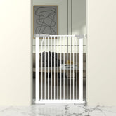 THEYFIRST 41-inch cat gate height blocks jumps in doorways