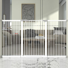 THEYFIRST 41-inch extra-tall gate securing pets at a doorway
