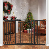 THEYFIRST extra-wide gate adjusts from 29.5 to 53.1 inches for versatile spaces