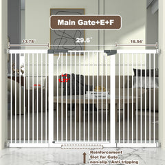 THEYFIRST pressure-mounted gate for pets with tool-free setup.