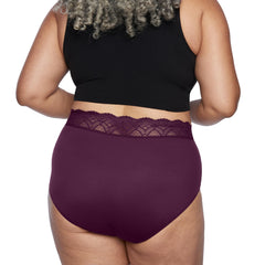 THINX For All Leaks beige back view, full coverage during activity