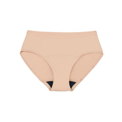 Thinx For All Leaks hip-hugger underwear in beige XXL provides comfortable postpartum protection.