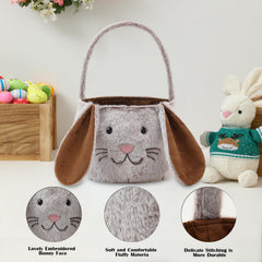 THOVSMOON plush material basket feels soft and cozy for little hands.
