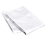 Threadinbox Pima cotton pillowcase closeup reveals silky softness for a smooth night's rest.