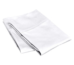 Threadinbox Pima cotton pillowcase closeup reveals silky softness for a smooth night's rest.