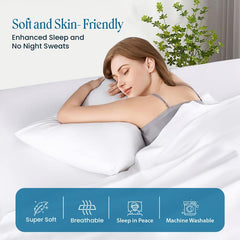 Threadinbox twin-queen size pillowcases set shown for hotel-quality bedding.