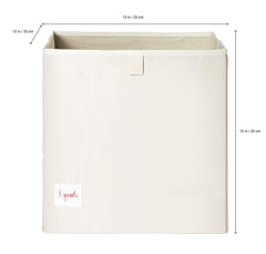 3 Sprouts toy storage cube folded for compact, space-saving storage