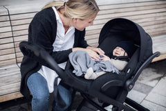 Thule Shine on-stroller setup provides secure attachment for daily outings.
