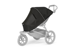 Thule Urban Glide 3 mesh cover back view protects against wind and debris during outings