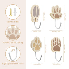 Thungeek deer tracks hook installs by the door for easy access.