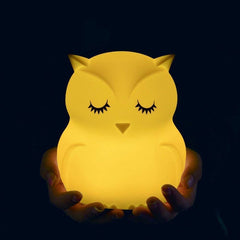Tianhaixing owl night light with remote control for easy lighting from bed.