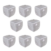 Tiazza corner protectors with galvanized silver finish guard box edges