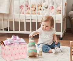 TIBAOLOVER kids toy storage bin keeps playroom organized and portable