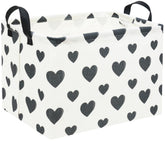 TIBAOLOVER Rectangular Love Heart Bin folded for compact storage and space saving.