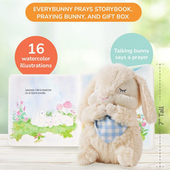 Tickle and Main seven-inch plush bunny ready for soothing bedtime snuggles.