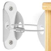 Tickselect dresser-to-wall anchor secures tip-prone furniture.