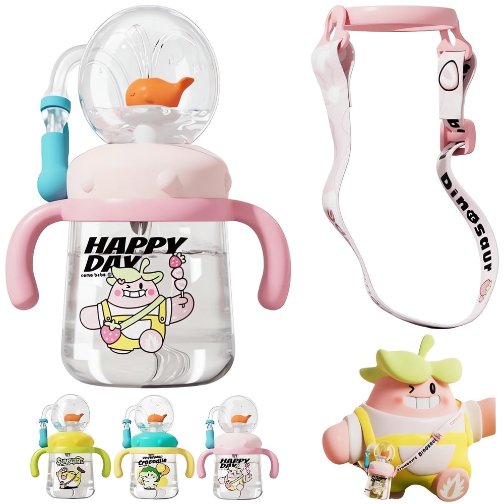 Tictoyo drinking cup with whale squirt design promotes fun hydration with spill-free practice.