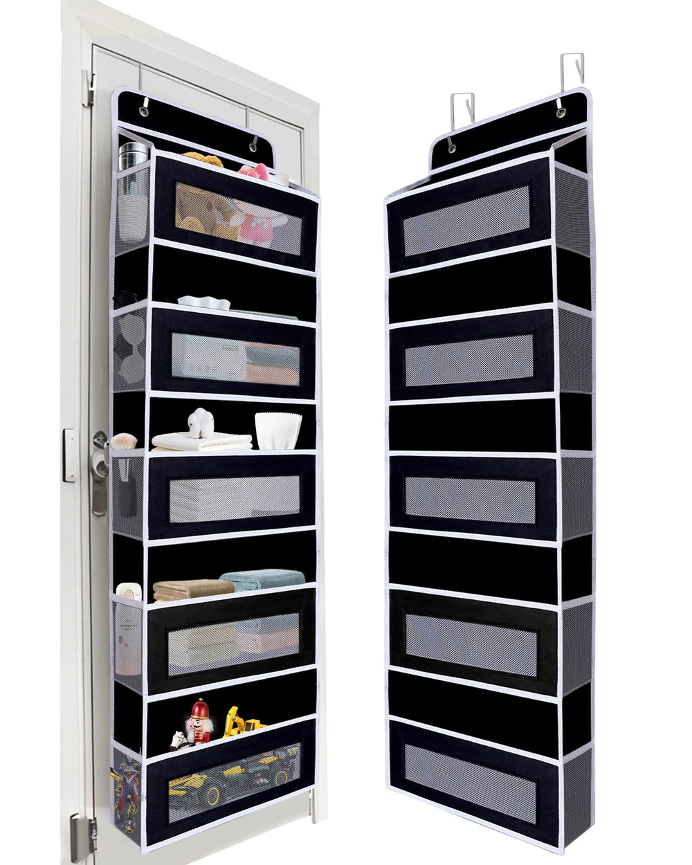 TIDY SAVANT over-door organizer front view showing sturdy build and design.