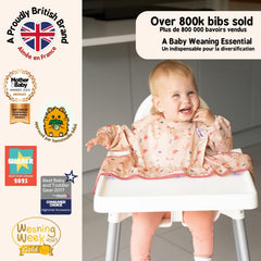 Tidy Tot Cover & Catch bib long sleeves design for full clothing protection