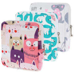 TIESOME 3-pack sanitary napkin storage bags set, ideal for discreet travel.