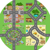 Tiger Moon Tiger Town play mat 33.8-inch square for creative, mess-friendly play.