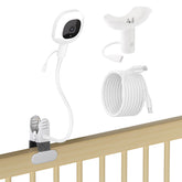 Tihii upgraded clip charger mount stabilizes Nanit Pro for secure home and travel use.