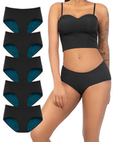 TIICHOO period panties heavy-flow front view offer reliable protection during daily activities.