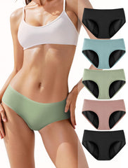 TIICHOO period panties pack front view for heavy flow protection and daily wear.