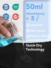 TIICHOO leakproof gusset detail for light leaks and overnight protection