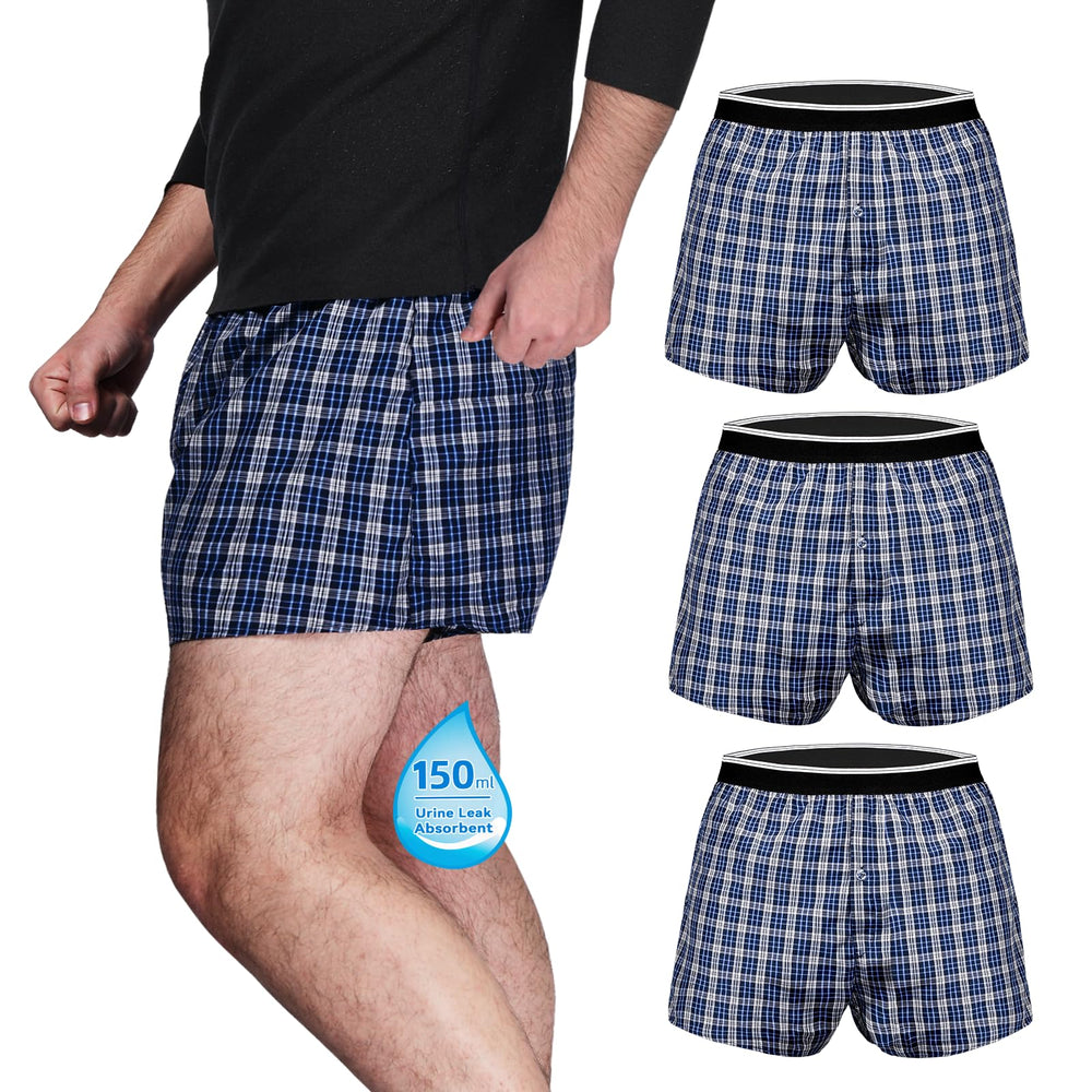 TIICHOO washable underwear for men, left view, discreet protection for daily activities.