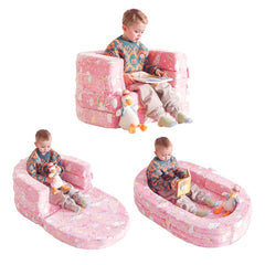 Tiita 3-in-1 kids sofa bed with washable cover for easy cleanup.