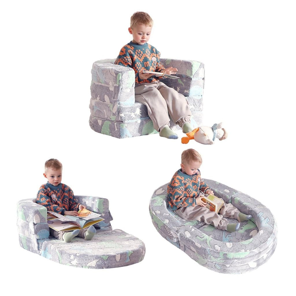 Tiita 3-in-1 Kids Sofa Bed plush couch for cozy seating and nap option