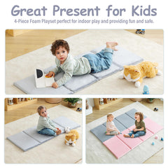 Close-up of Tiita soft fabric on the nap mat for gentle skin contact.