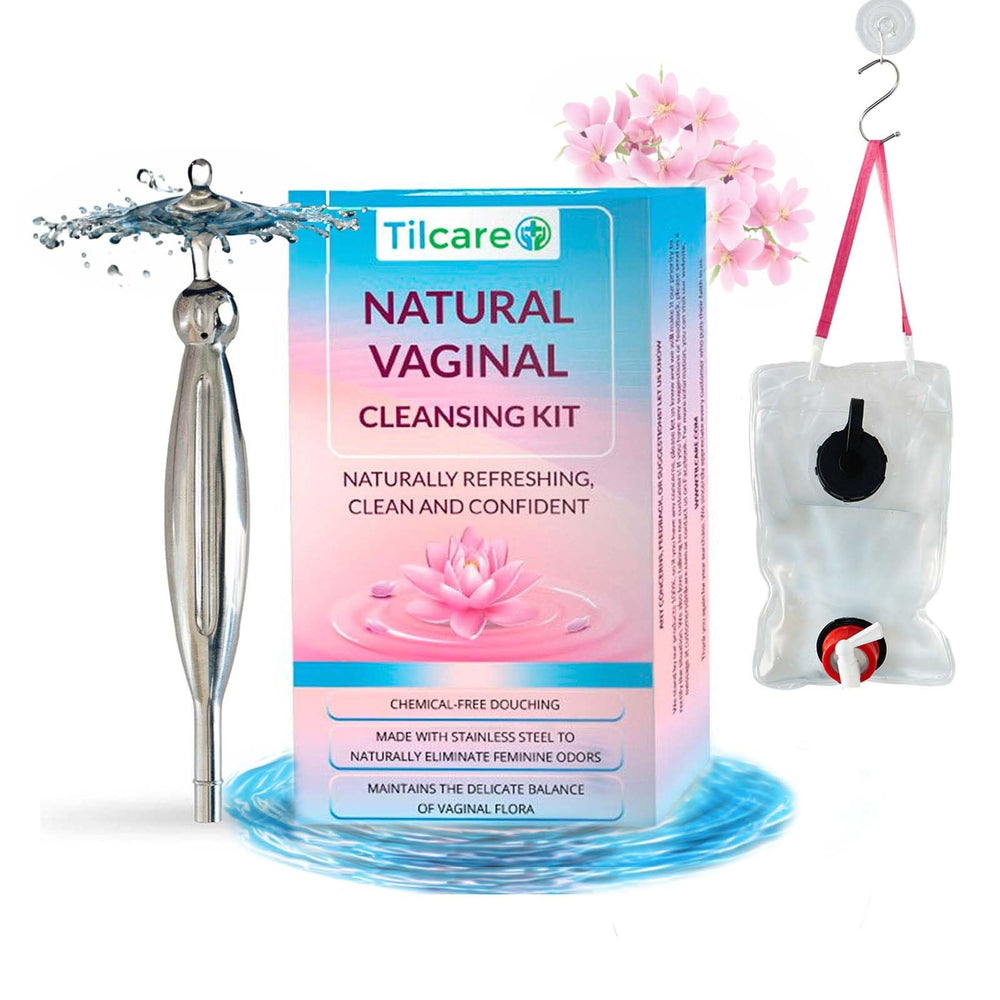 Tilcare vaginal douche bag transparent for easy viewing and filling