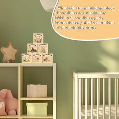 Tillfuru Winnie rabbit block creates a cheerful shelf accent