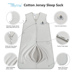 TILLYOU 2-pack sleep sack cloud pattern promotes soft sleep with gentle warmth